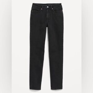 Old Navy High Waist Black Straight-Leg Jeans